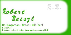 robert meiszl business card